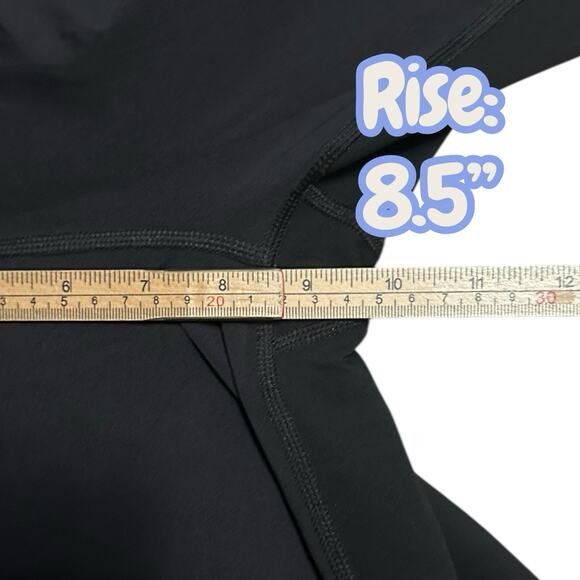 Lululemon Bandha Knee-Length Crop Leggings Black Yoga‎ Mid-Rise Luxtreme Size 4 - Picture 7 of 9